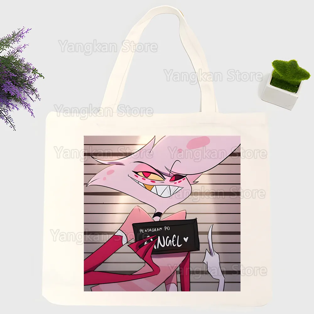 Angel Anthony Bolsos de mano para mujer, bolsas de compras de lona, ​​bolsa de compras reutilizable, ecológica, plegable
