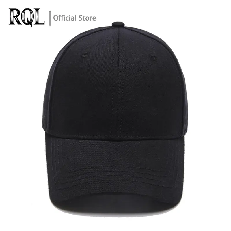 Men\'s  Baseball Cap Black Solid Color Trucker Hats For Men Women 2021 Cotton Hip Hop Unisex Luxury Brand  Adjustable Buckle