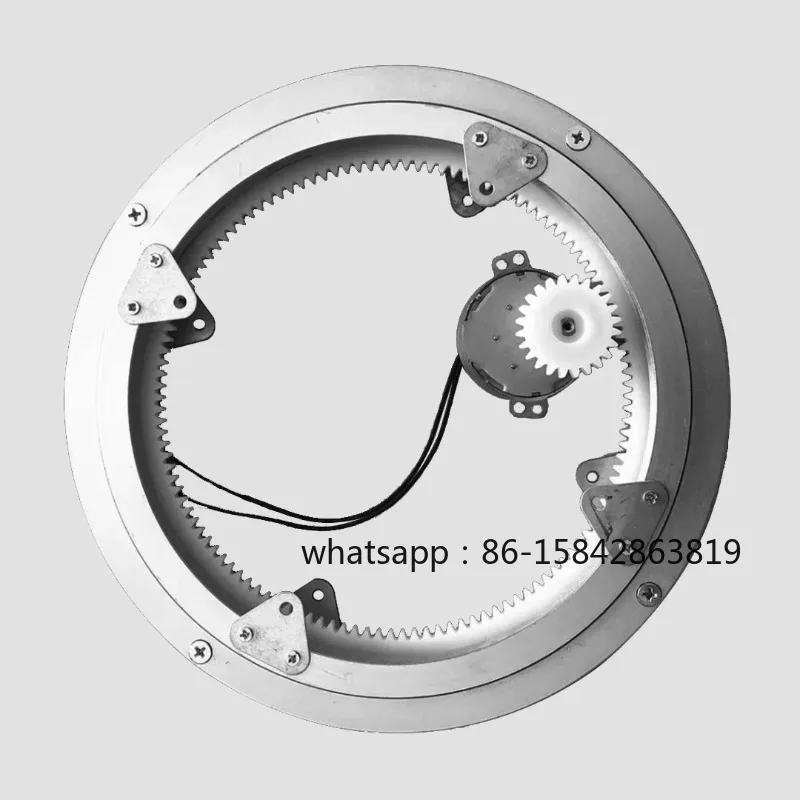 

250mm Aluminium Alloy Rotating Turntable with 220V Motor Speed 3RPM Diameter for Dining Table Exhibit Show Display Swivel Plate