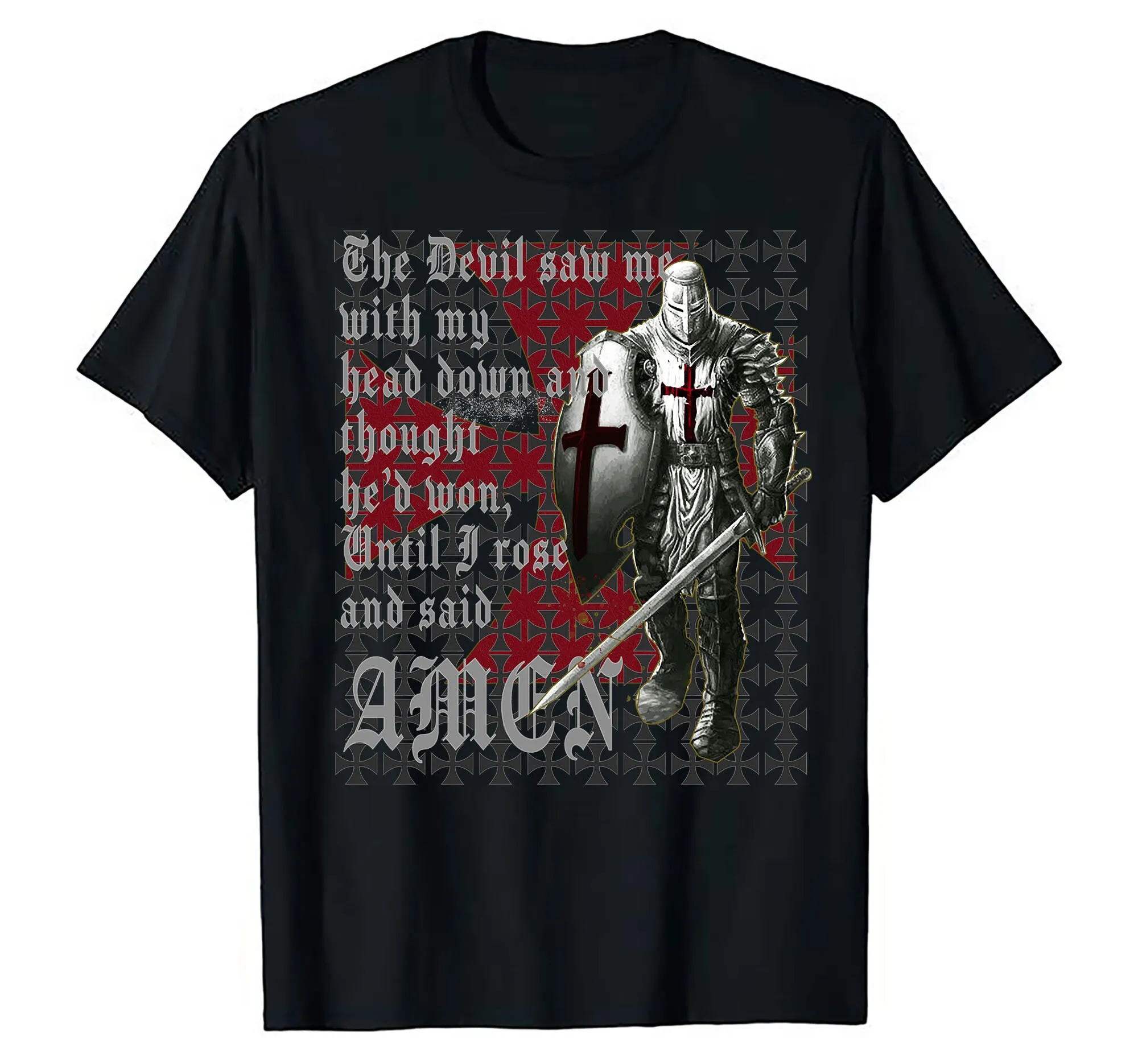 

Knights Templar Faith In Jesus Christ Christian Belief God T Shirt