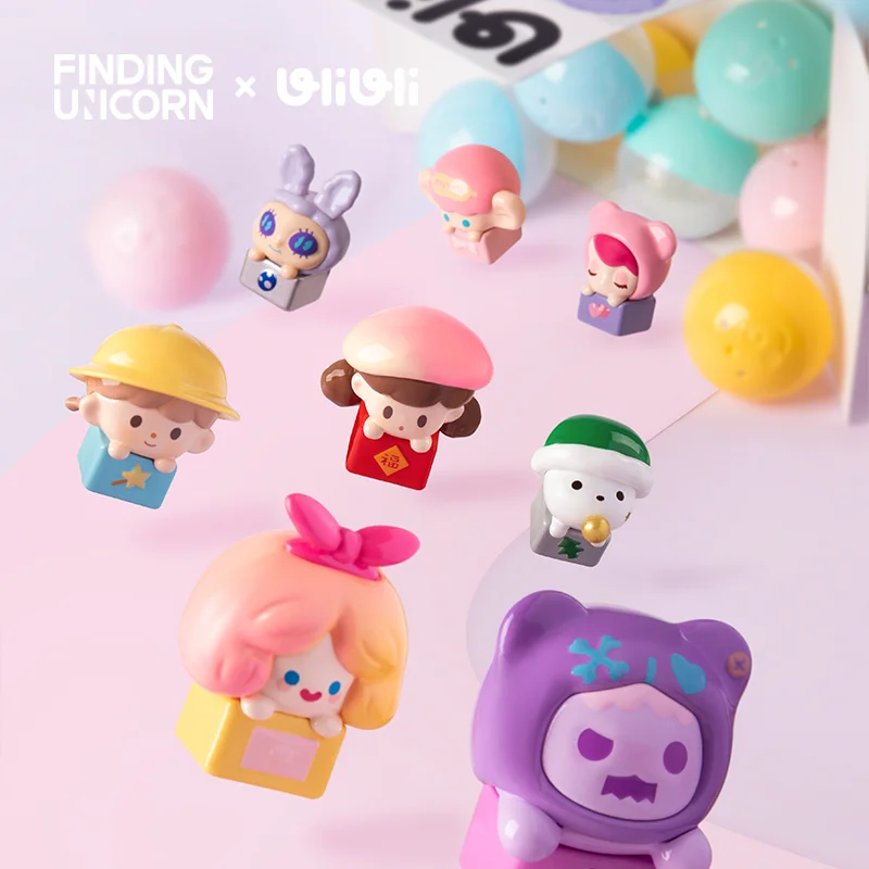 

Authentic Gift Series Uliuli Mini Blind Box Adorable Action Figures For Home Office Unique Desk Decor Gifts Mystery Box