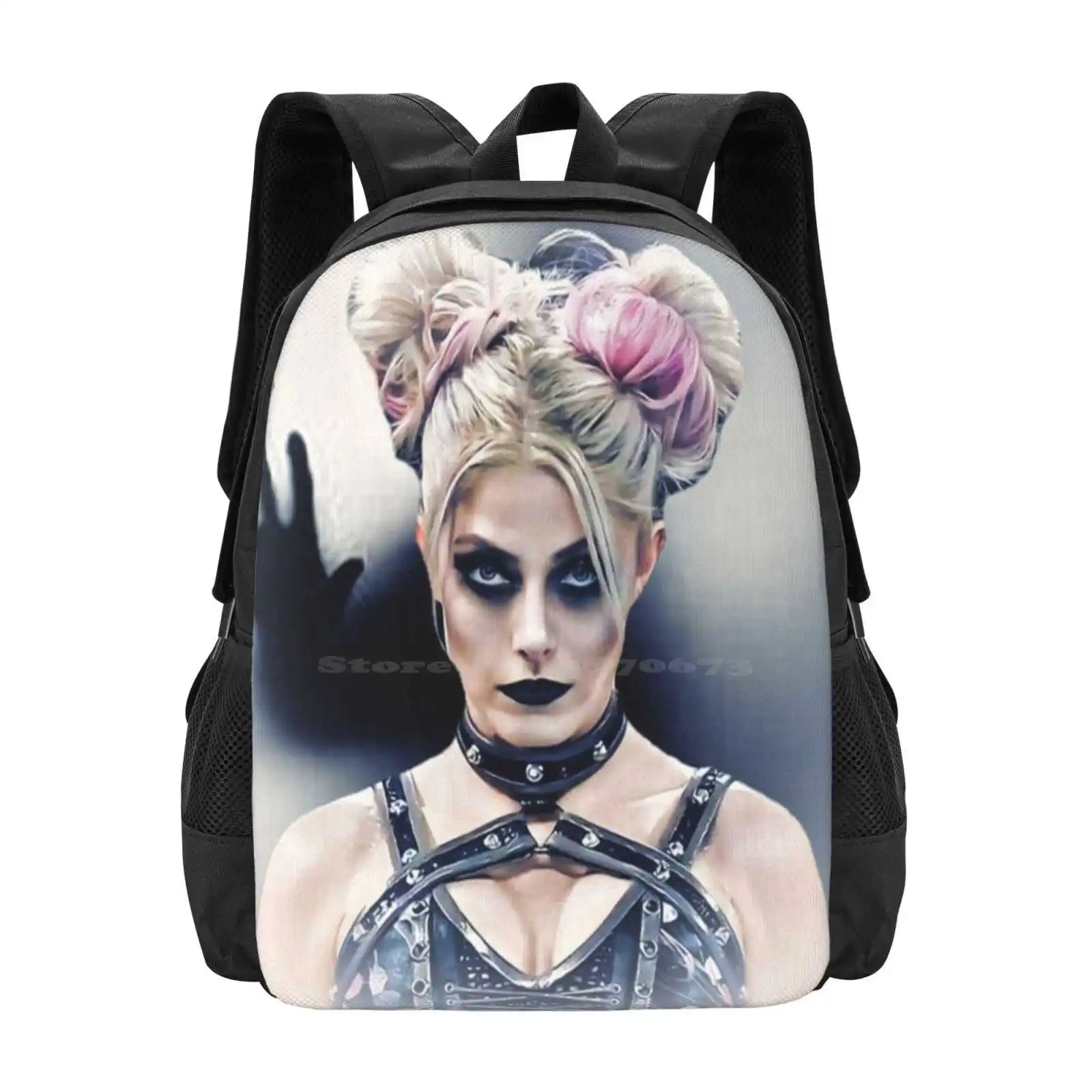 Evil Stare Schultaschen Reise Laptop Rucksack Statre Evil Eyes Bliss Alexa Shadow Hand Schwarz