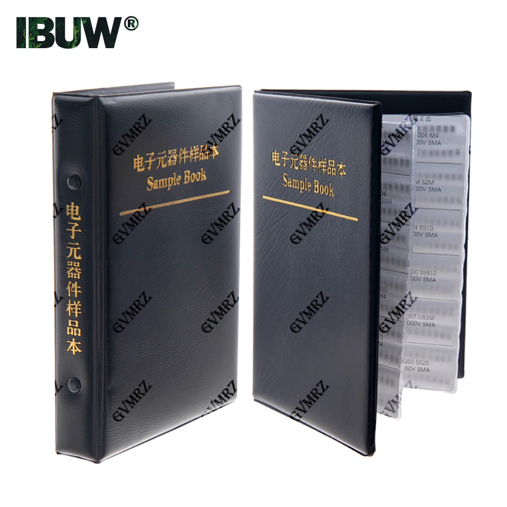 24Values Rectifier Diode Sample Book SMD SMA Assortment Kit 33 Values Schottky Diodes M1 M4 M7 SS12 SS14 SS16 SS24 SS34 SS36