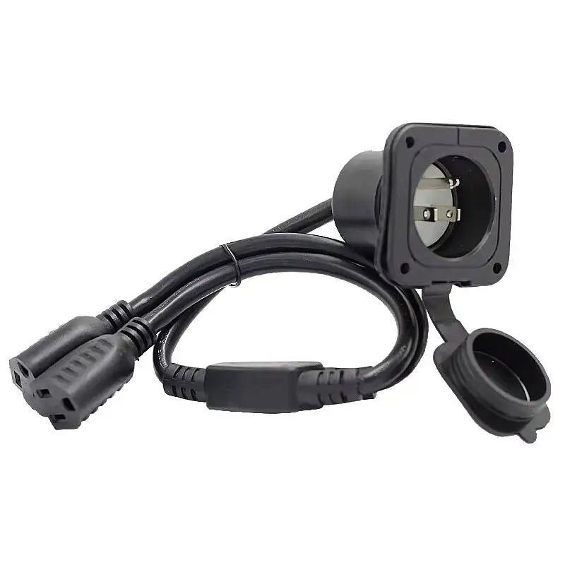 

Водонепроницаемый удлинительный кабель NEMA 5-15R (15А, 250В, 14AWG) с 3-контактной вилкой стандарта США, медный проводник, ПВХ-изоляция, для промышленного и бытового оборудования