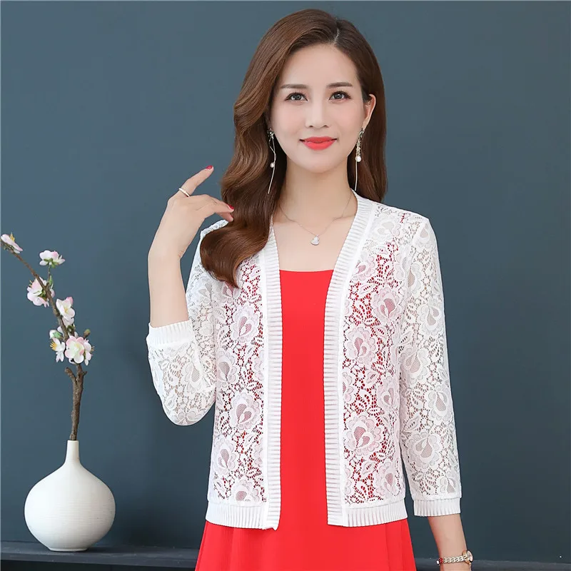 Stylish Trendy Froral Patch Design Bolero Retro Vintage Crochet Summer Beach Cover Up Top Cloak Open Stitch Kimono Cardigain