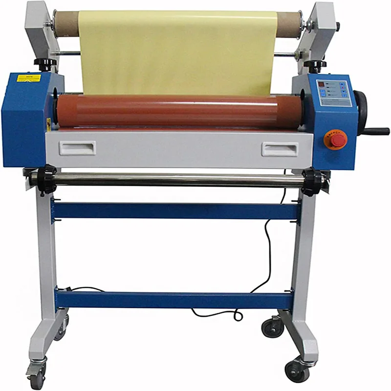 Electric Cold Laminating Machine Manual Semi-auto Vinyl Photo Self-Removing Film Single Sided Cold Roll Laminator Commercial
