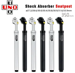 UNO Mtb Bike Shock Absorber 350mm Suspension Seatpost 27.2/28.6/30/30.4/30.8/30.9/31.6/33.9mm for Dropper Seatpost Bicycle Parts