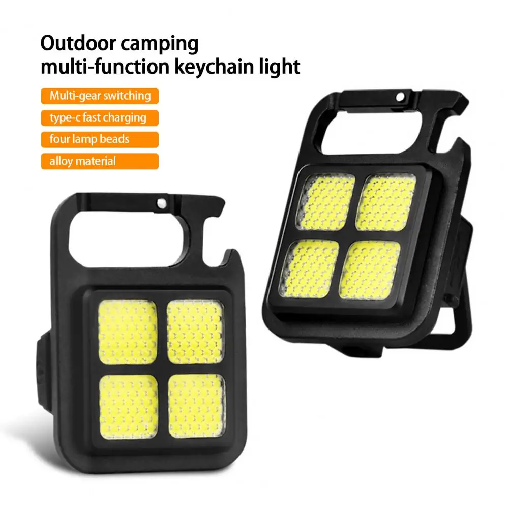 

Work Light Safe Adjustable Life Waterproof Extremely Bright COB Keychain Emergency Lamp Outdoor Supplies