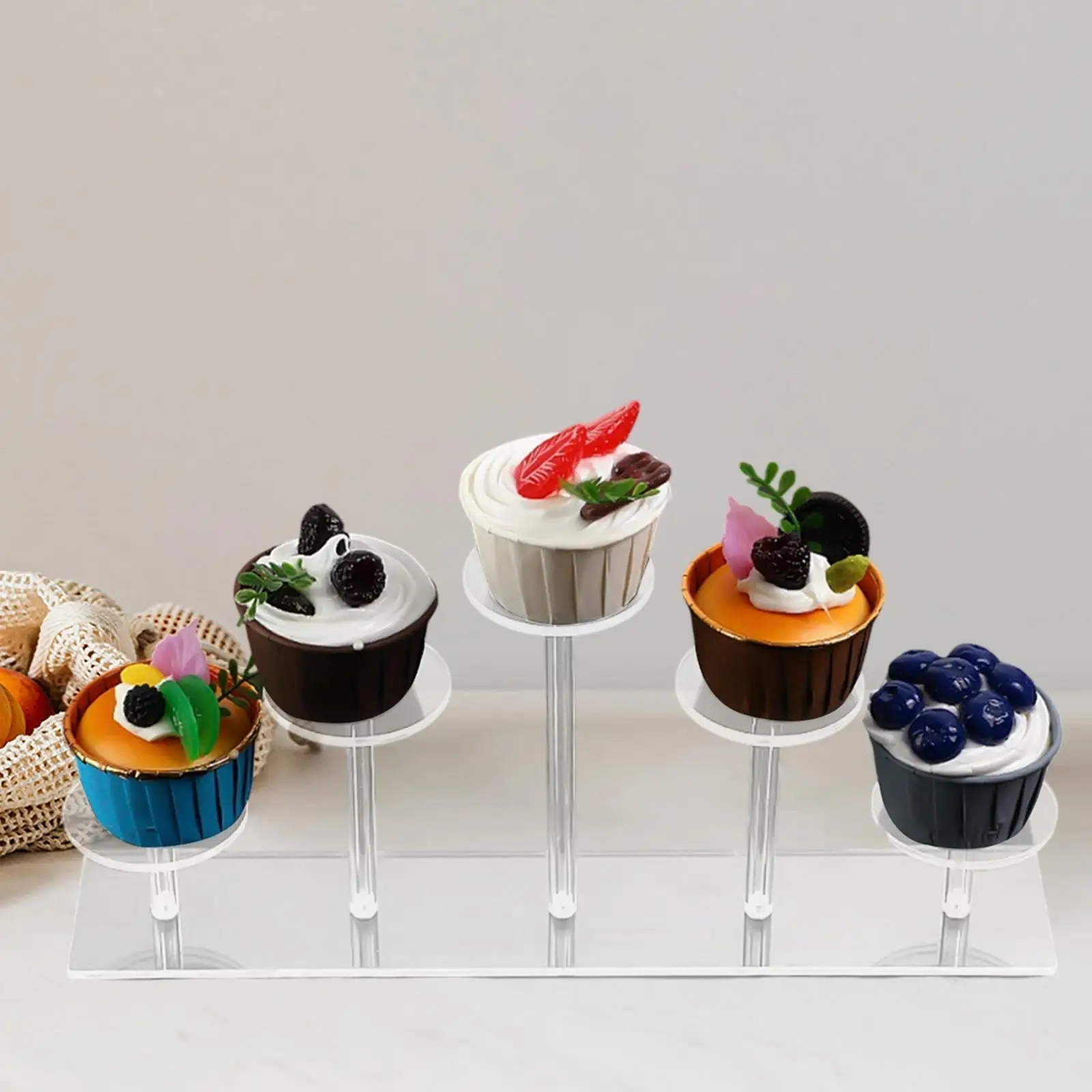 Acryl Display Riser Ständer Halter Transparent für Parfüm Dessert Kosmetik