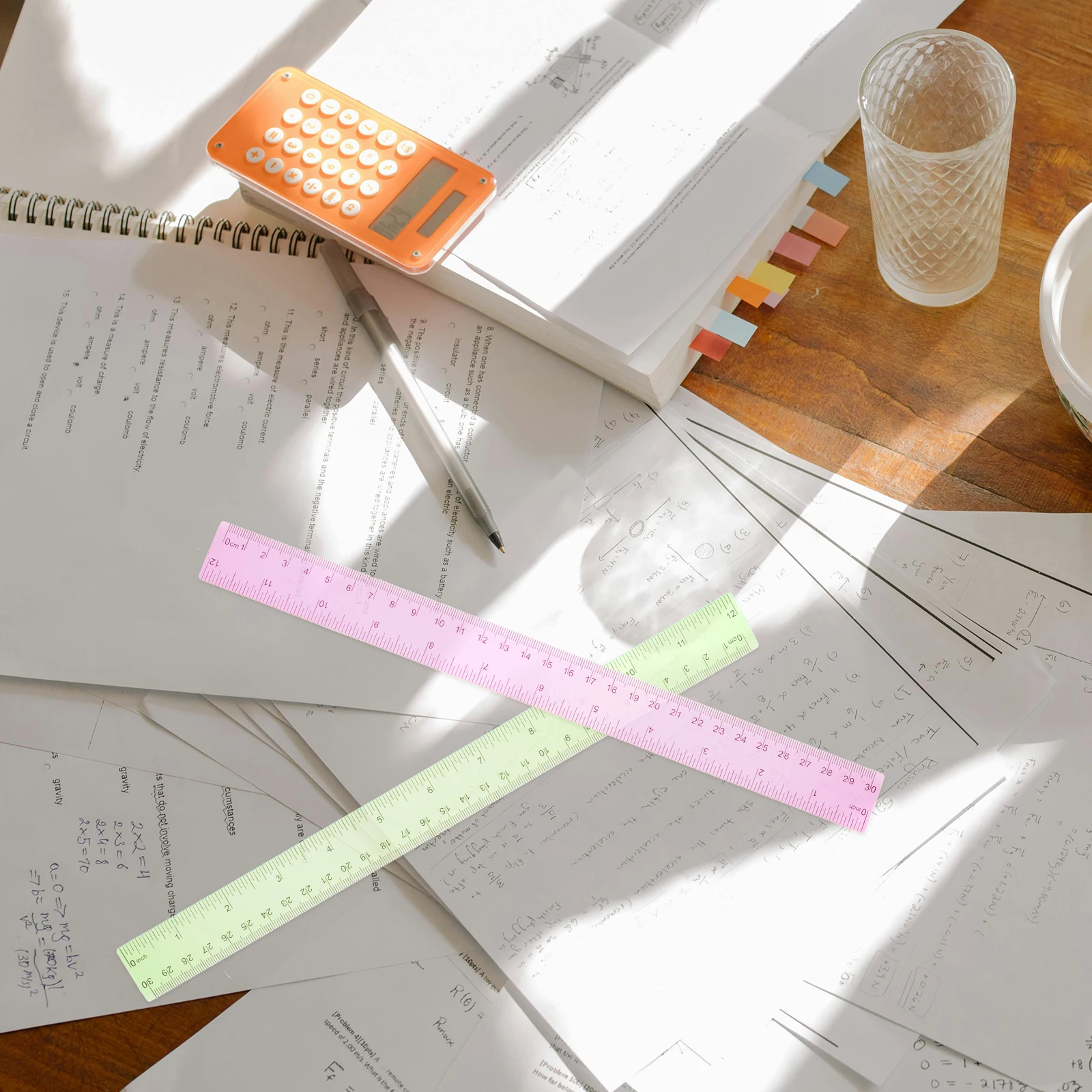 5pcs Colored Soft Ruler Kids Plastic Bulk For School Flexible Lightweight Measuring Rulers Classroom Home Office Supplies