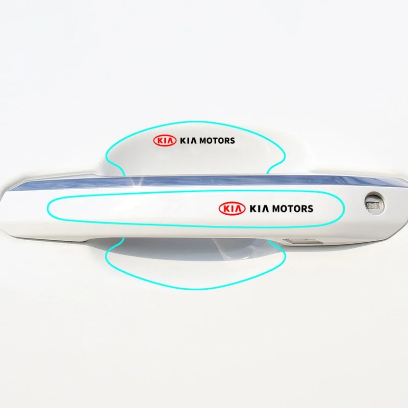 for KIA Sportage Rio Ceed Picanto K5 K9 Sorento Transparent Car Door Handle Bowl Sticker Anti-collision Strip auto Accessories