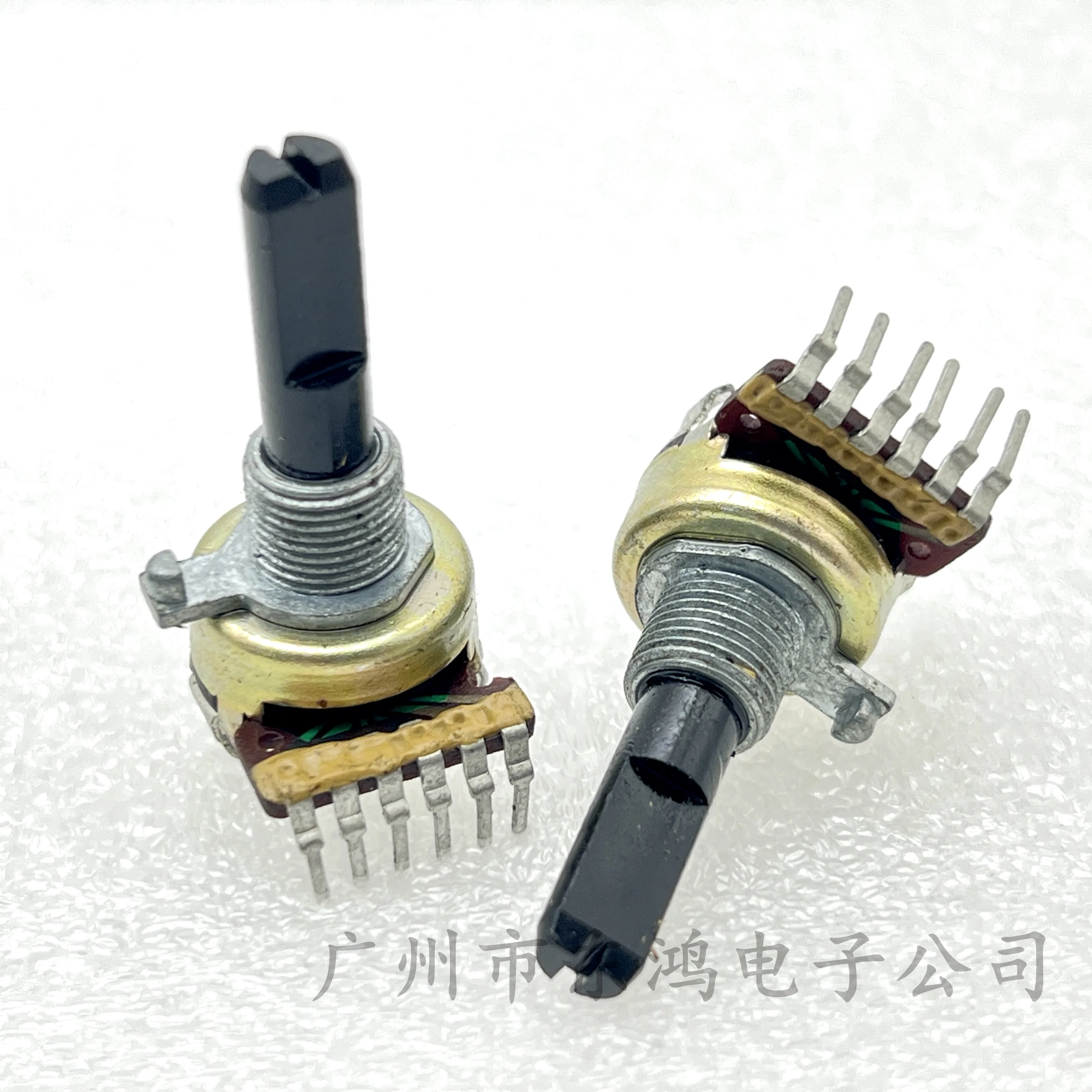 1 PCS 161 potentiometer, carbon film potentiometer, power amplifier potentiometer, 6-pin rotary controller, A50K, shaft length 2