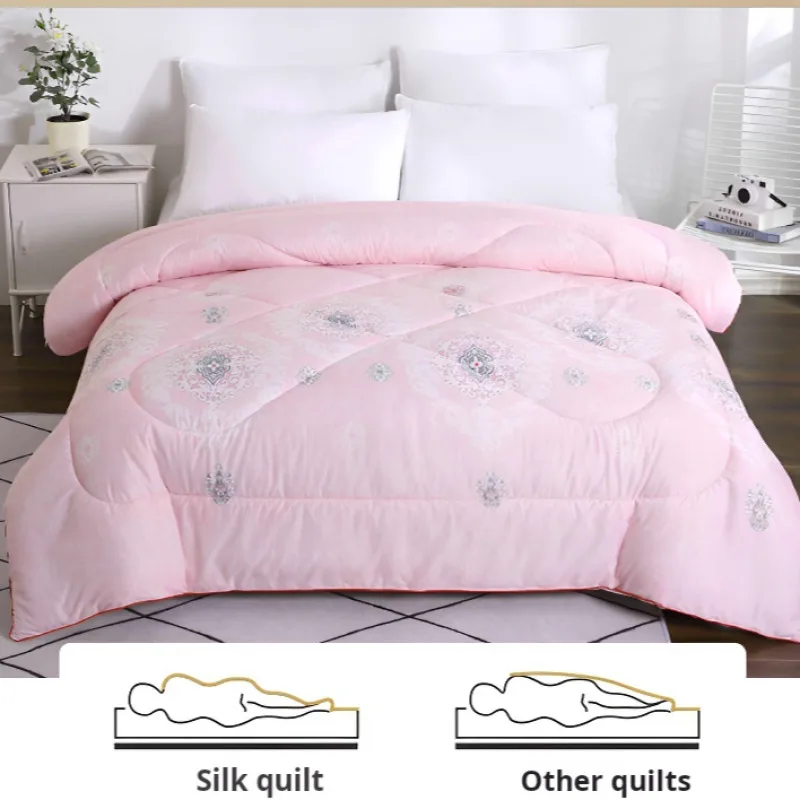 Four Seasons Spring and Autumn Quilt Core Thickened Winter Quilt Movable Extra Long Silk Quilt