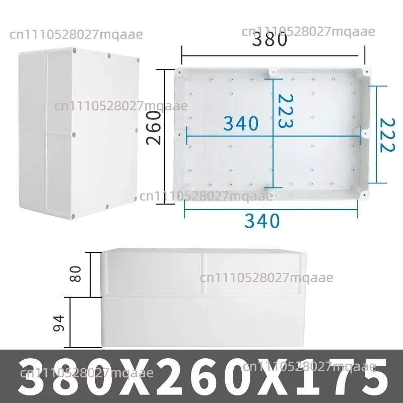 Suitable for 1 Large-sized Outdoor Waterproof Box Shell, Plastic Box, Electronic Engineering Box, Electronic Junction Box