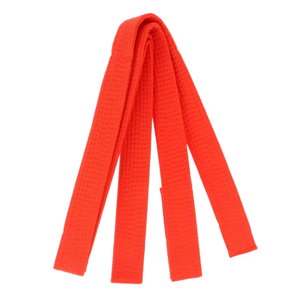 2-6pack Taekwondo Belt Karate Martial Arts Aikido Double Wrap Belt Orange