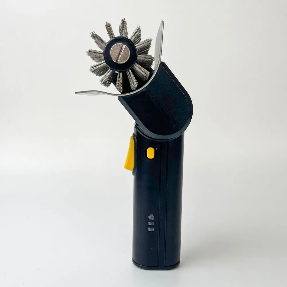 Portable Electric Grill Brush High Speed Stainless Steel Roller Grill Cleaner Brush Efficient Detachable