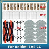 Compatible For Roidmi EVE CC SDJ12RM Replacement Parts Accessories Filter Main Side Brush Mop Cloth Dust Bag