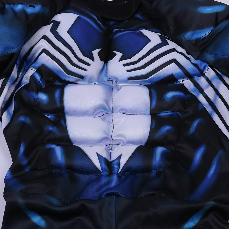 Venom Muscle Costume Cosplay Superhero Movie Costume Kids Boys Halloween Costume for Kids