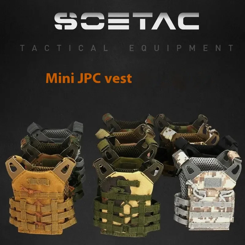 ZimomoClothes Mini Taktische Katze Kleine Weste Katzen können getragen werden Desktop Auto Mokoko Dekorative Ornamente Abnehmbare Figurensammlung