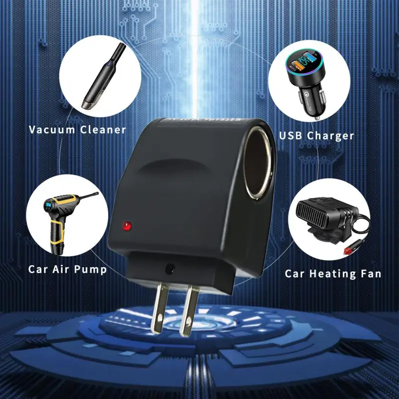 ตัวแปลงซ็อกเก็ตไฟฟ้าในรถยนต์ DC สำหรับรถยนต์, ที่จุดบุหรี่ในรถยนต์สำหรับใช้ในยุโรป220V ถึง12V