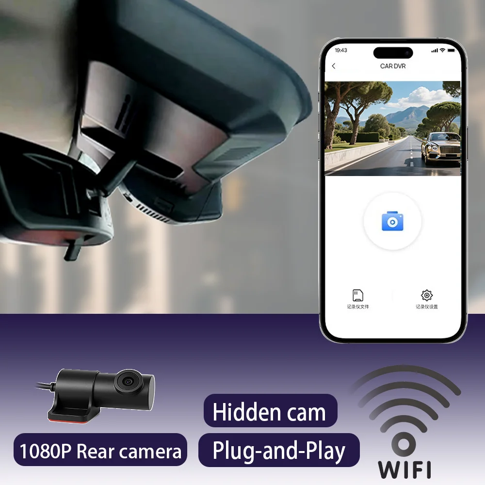 

4K HD WIFi Car DVR Video Recorder Dash Cam For GWM Haval H3 Kugou 2022 2023 2024 2025 2160P Plug and Play APP control