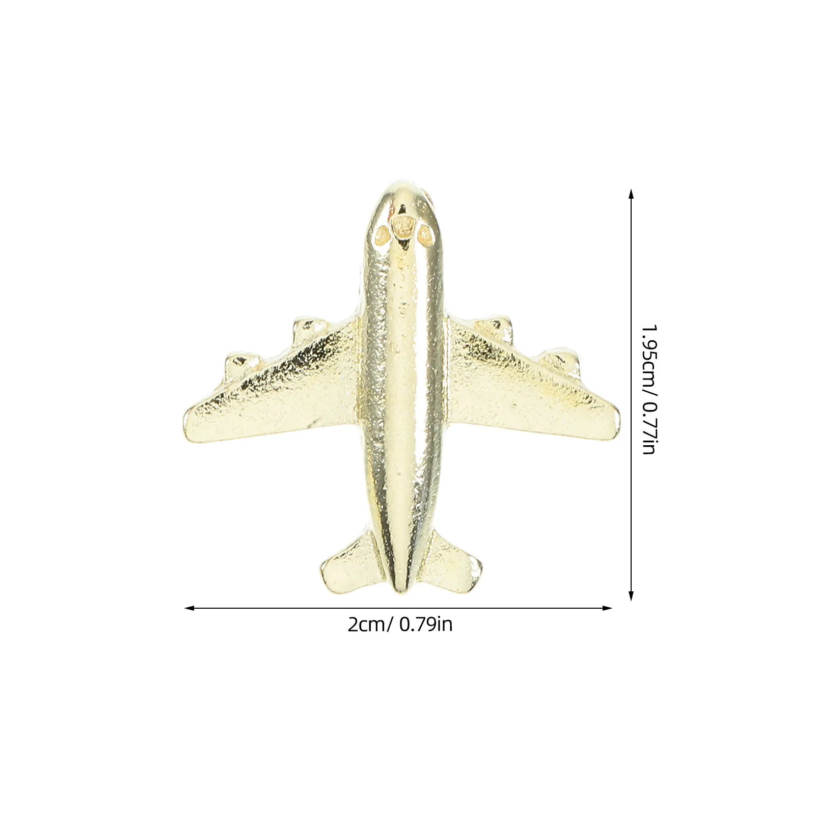 12 قطعة طائرة معدنية دفع دبابيس الإبداعية ثلاثية الأبعاد الذهب Thumbtacks ل لوحة الفلين صور جدار خريطة دبابيس السفر ديكور مكتب المدرسة
