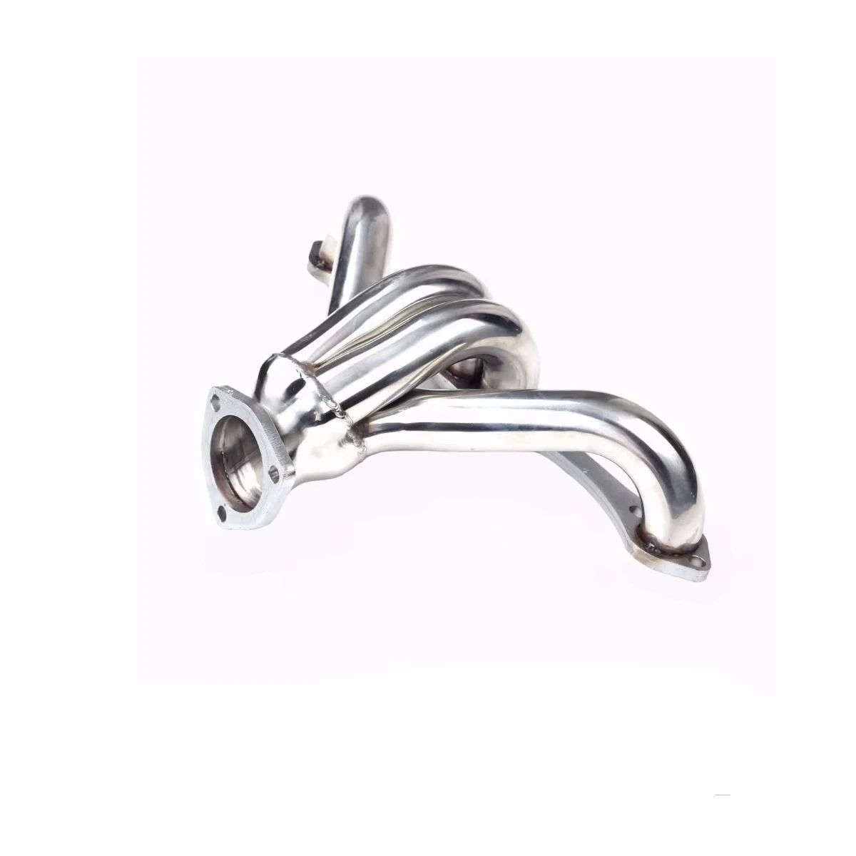 Exhaust Pipe For CHEVY SBC HUGGER SHORTY T304 RACE HEADER Fits V8 Engines From Standard Exhaust Pattern 283, 305, 327, 350, 400