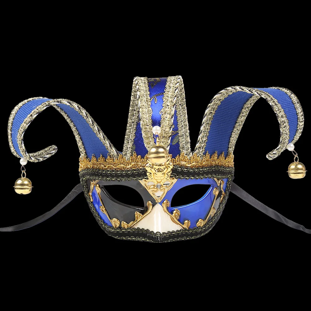 

Venetian Mask Men Fancy Ball Masquerade Costume Plastic Lightweight Comfortable Carnival Christmas Halloween Party Props Retro