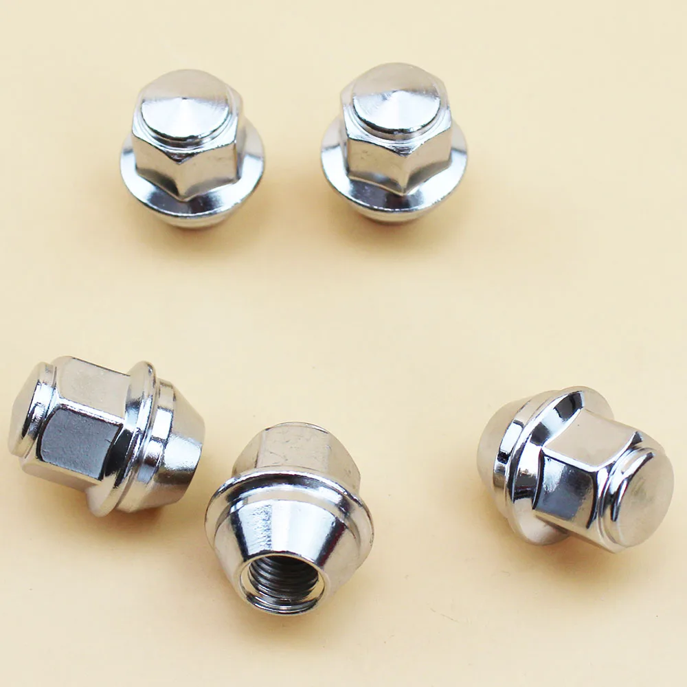 Car Styling 5PCS/lot Chrome Wheel Lug Nuts for Ford Foucs MK3 Mondeo KUGA Escape Fiesta Fusion Lincoln M12*1.5