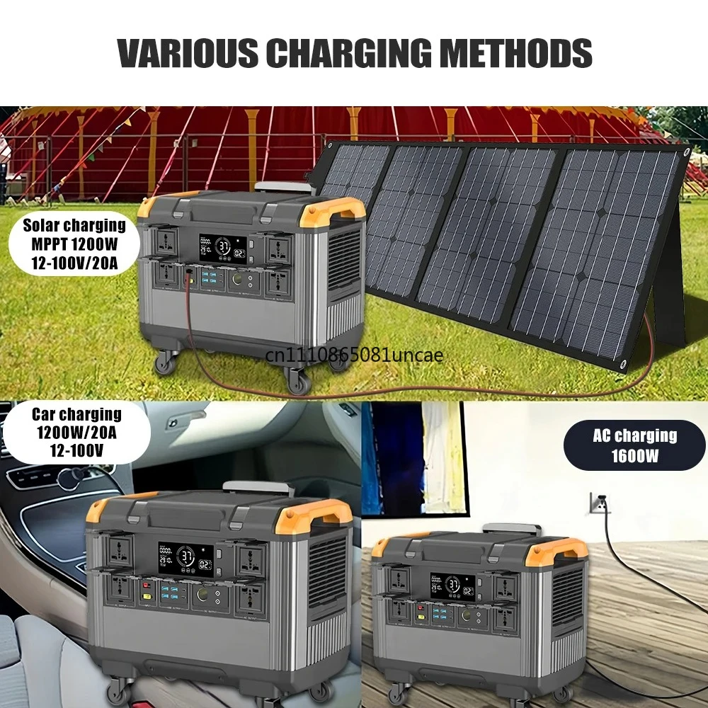 Support UPS 5KW  Expansion 50KW Portable Powerstation Home Energy Storage System  Expansion 100KWh