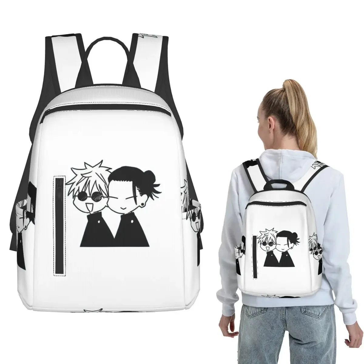 Gojo Satoru And Geto Suguru Backpack Daypack Children BookBag School Bag Shoulder Bags for Men Women