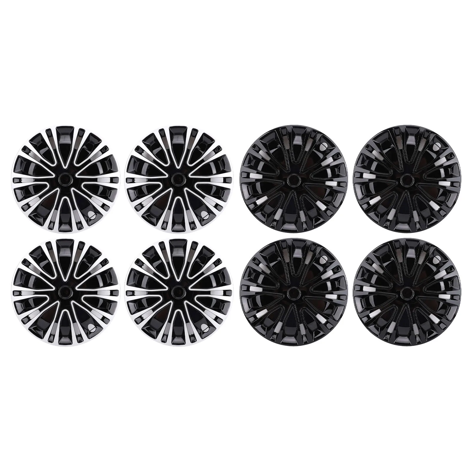 

4 Pcs 15in Hubcaps Full Protection Stylish Look Universal Fit Snap On R15 Wheel Rim Cover for Most Cars Truck SUV