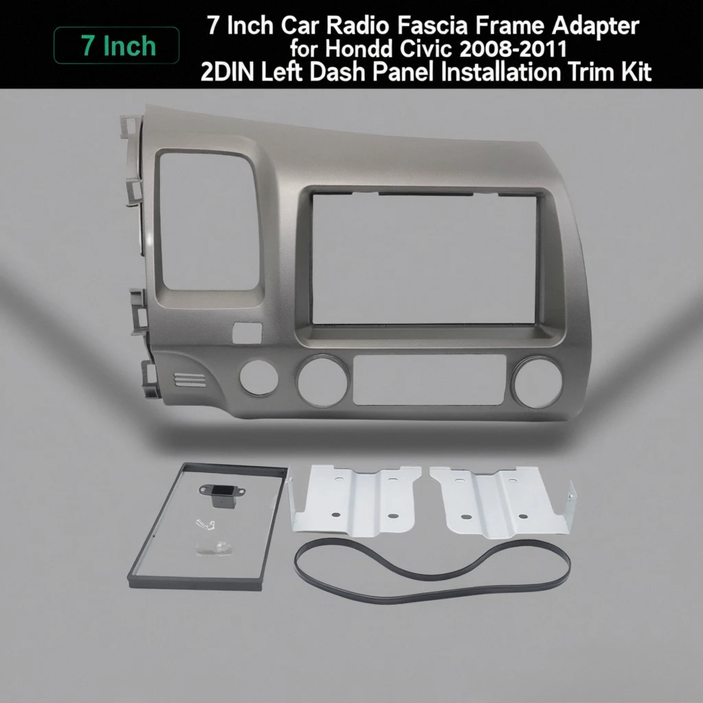 

7-дюймовый автомобильный радиоприемник, адаптер рамки для Honda Civic 2008-2011 2DIN, комплект отделки левой приборной панели