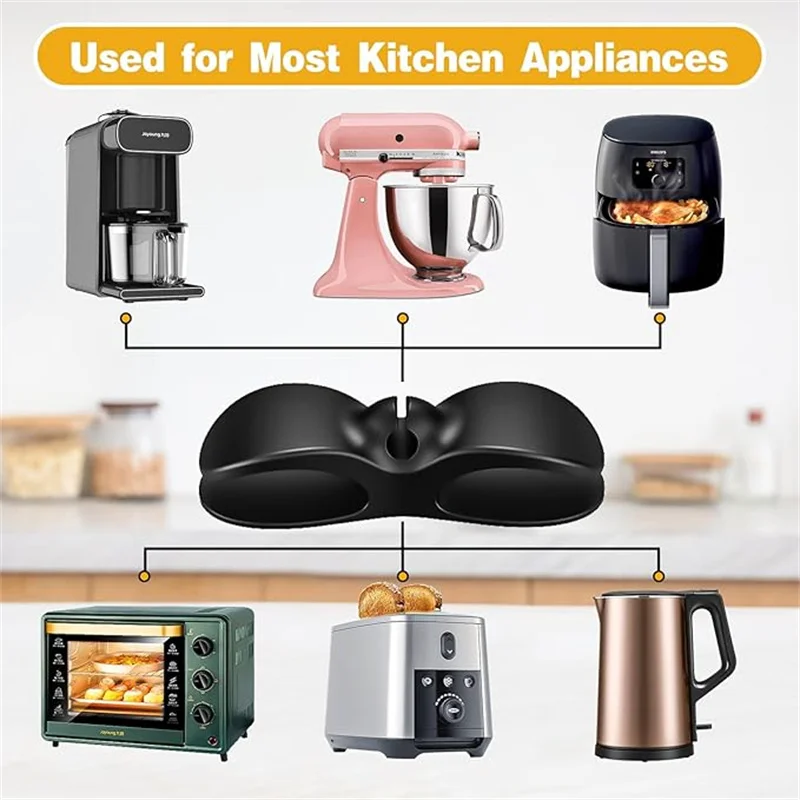 1pcs Charging Cable Organizer Wall Mounted Plastic Wire Winding Tool Kitchen Electrical Appliance Wire Organizer Home Tool