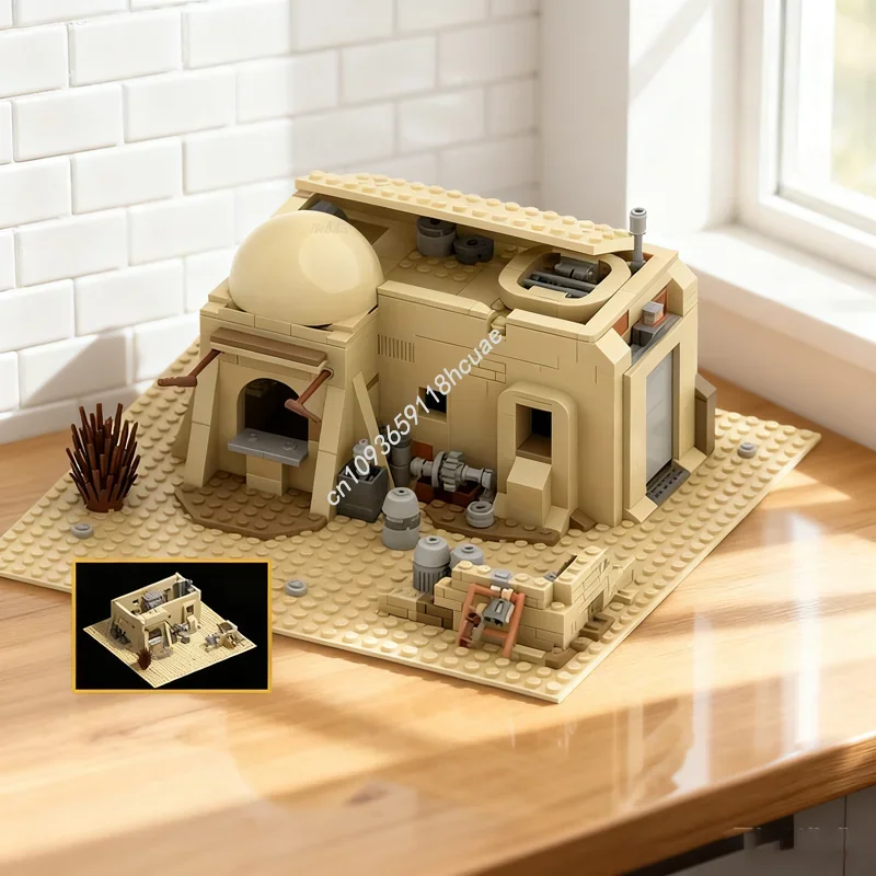 

474 шт. MOC Tatooine Mos Eisley Scrap Dealer Star Модель игрушки Строительные блоки Строительство Сборка DIY Идея Рождественский подарок Кирпич