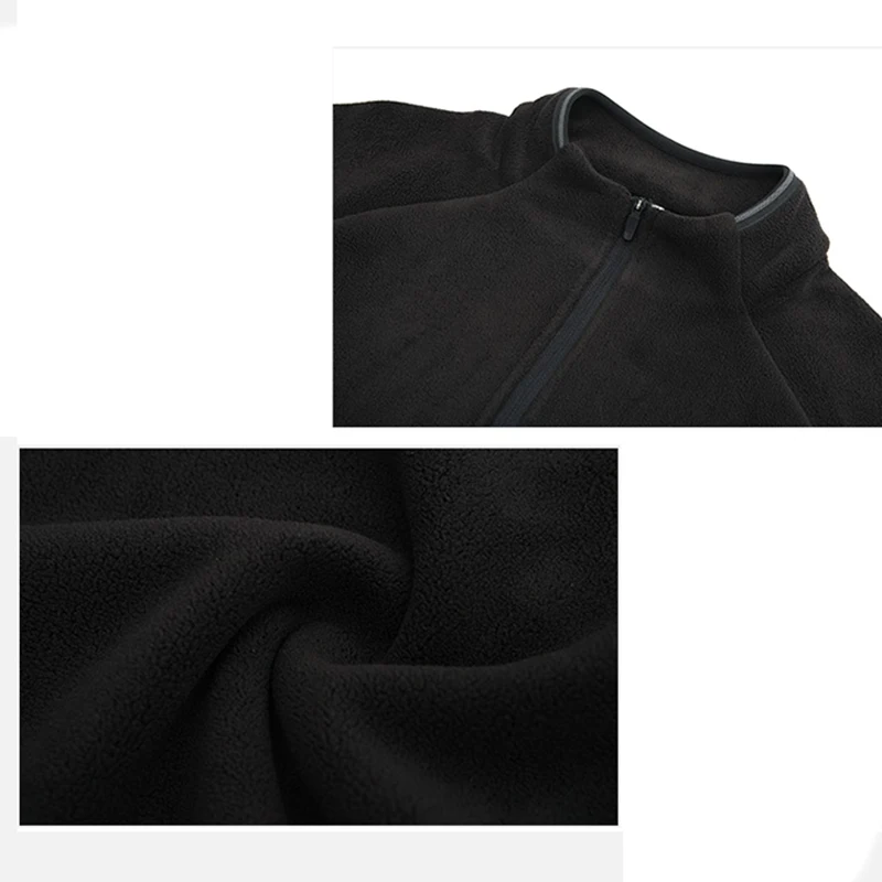 Men's Stand Collar Zipper Sweatshirt - Warm Anti-Shrink Slim Fit Long Sleeve Top for Autumn Spring Running Fitness Outdoor