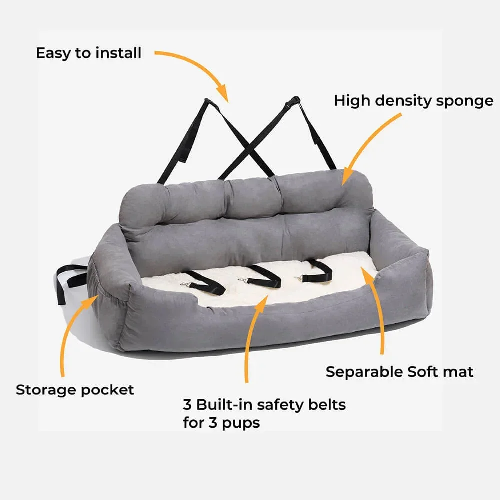 Travel Bolster Safety Large Dog Car Seat Bed for Cat Dog Beds Pet Carrier Bag Pet Backseat Cover Pet Seat Design Dog Products