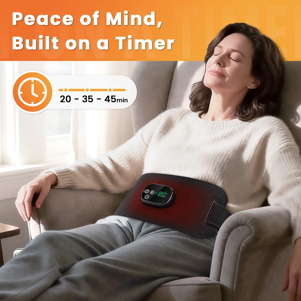 Multifunctional Cordless Massage Pad 660nm & 850nm Light Portable LED Light Wrap Pad for Knee Back Shoulder Waist Joint Relax