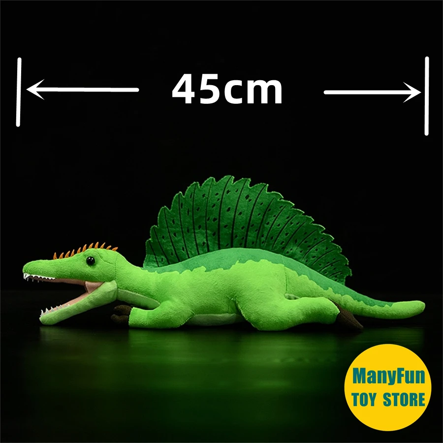 Spinosaurus Plush Animal Realistic Jurassic Dinosaur Plushie Lifelike Spiny Dinosaur Stuffed Toy Simulation Soft Doll Collectors