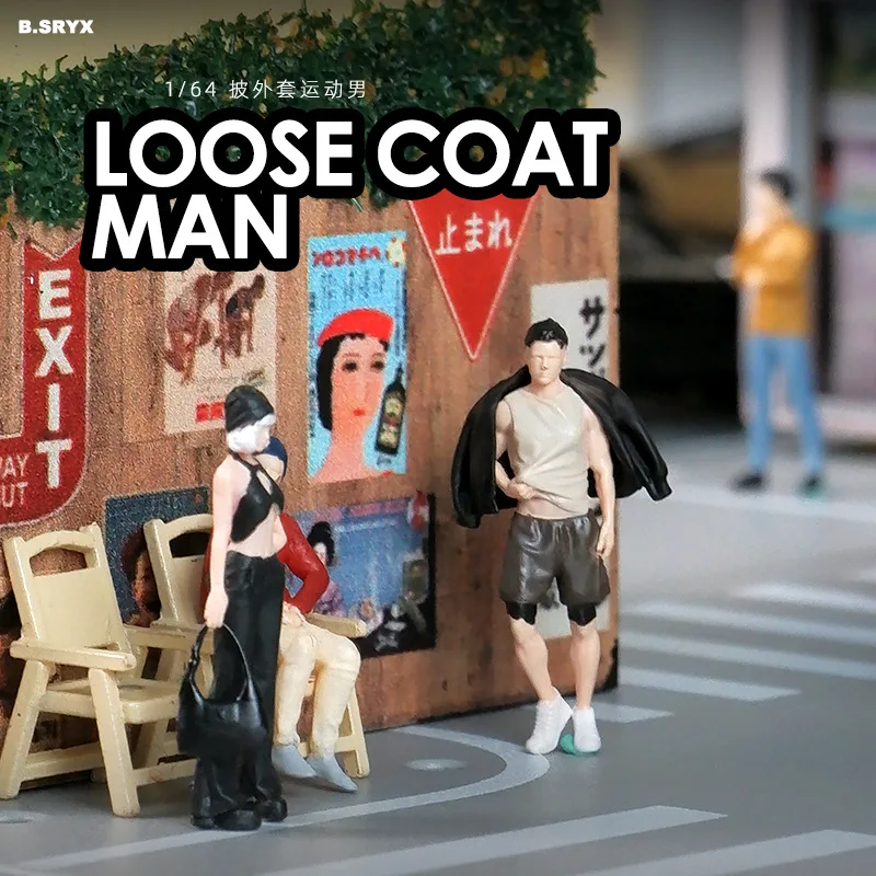 1:64 anime mini boneca figura modelo em miniatura fotografia adereços modelo de cena diy mesa areia paisagismo ornamento presente