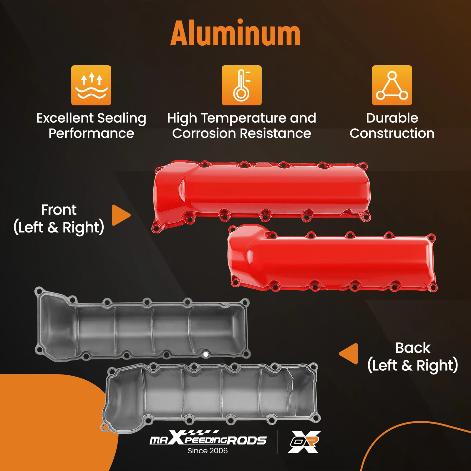 Coperchio valvola motore in alluminio + guarnizioni per Dodge Ram 1500 4.7L 2002-2007 264-929