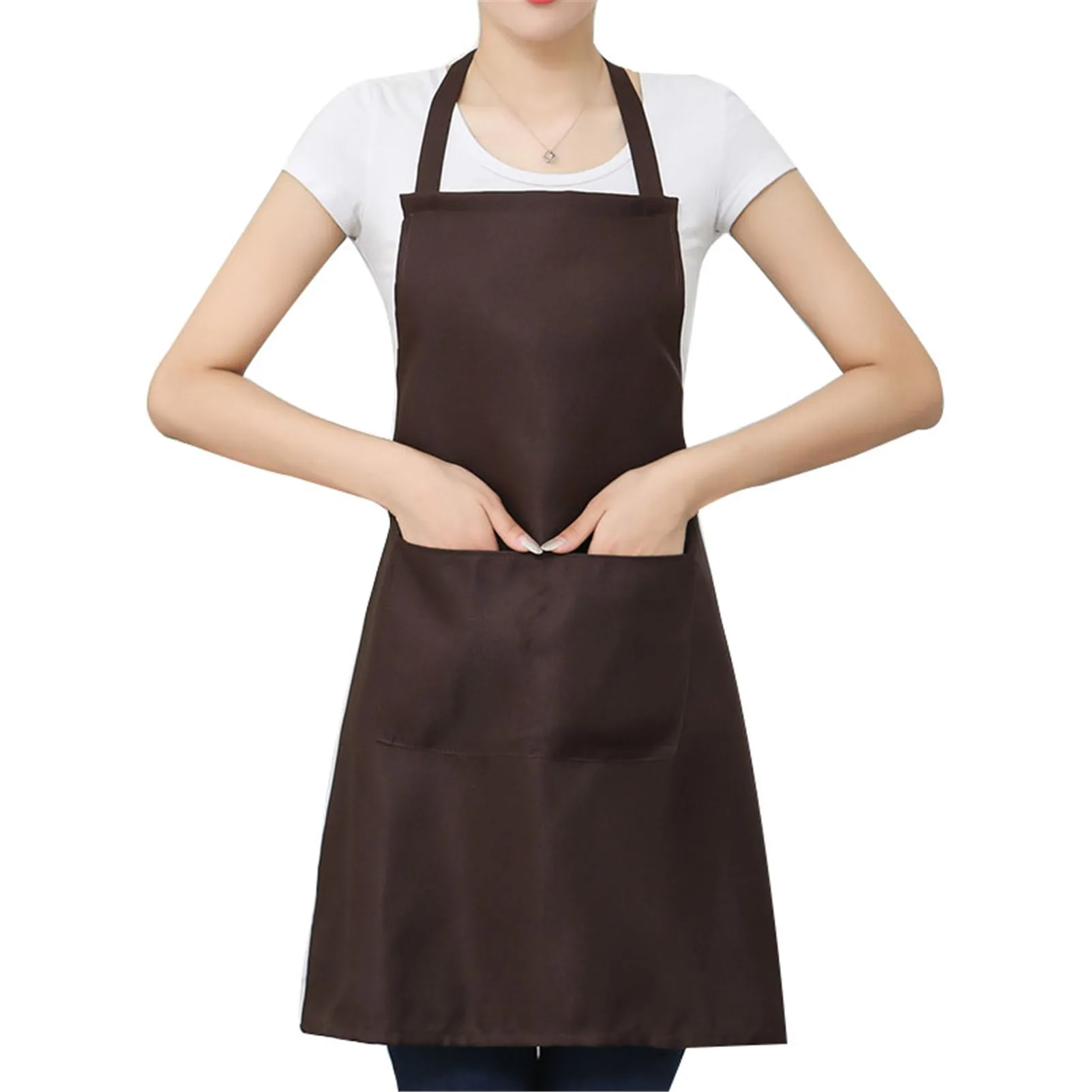 Waterproof Oil Cooking Apron Chef Aprons For Women Men Kitchen Bib Apron Idea For Dishwashing Cleaning Painting