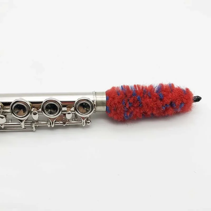 Saxophone mouth tube cleaning brush clarinet cleaning brush through strip flute black tube inner chamber /sax neck brush