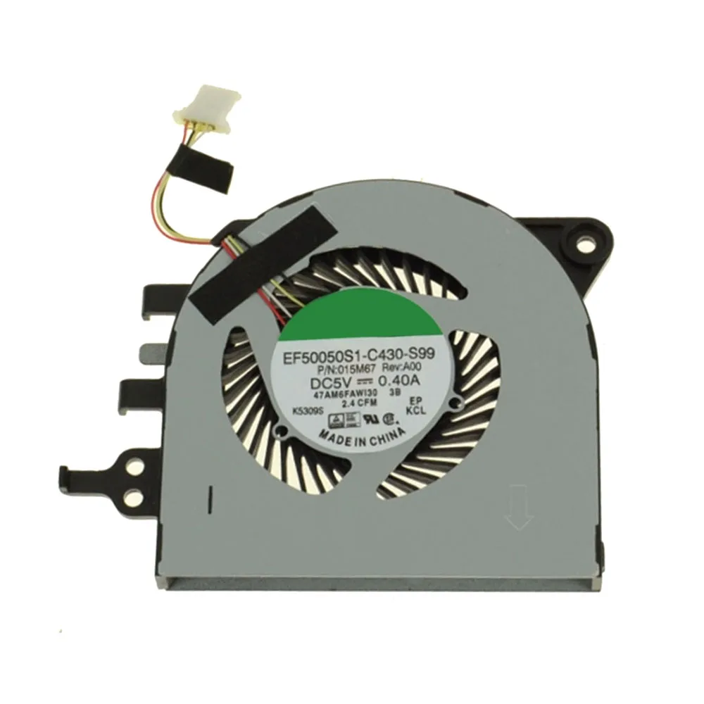

Laptop CPU Fan For DELL For Inspiron 15 7547 7548 015M67 15M67 EF50050S1-C430-S99 47AM6FAWI30 DC5V 0.4A 2.4CFM
