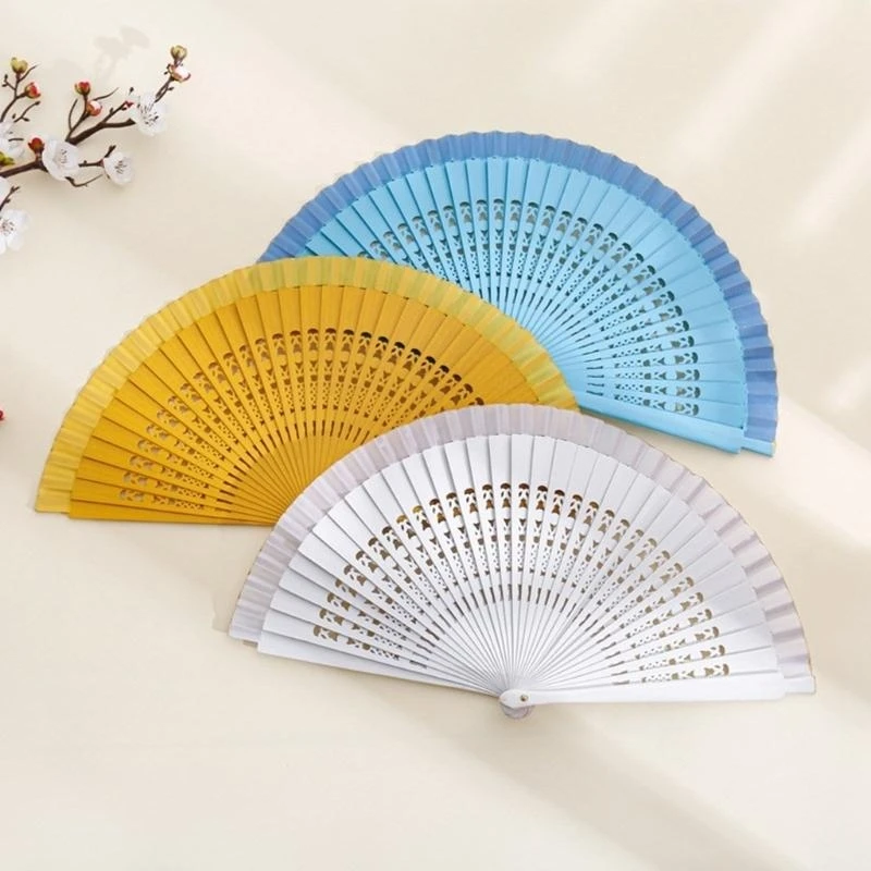 

Elegant Hollow Out Folding Hand Fan for Wedding Partie s and Home Decors