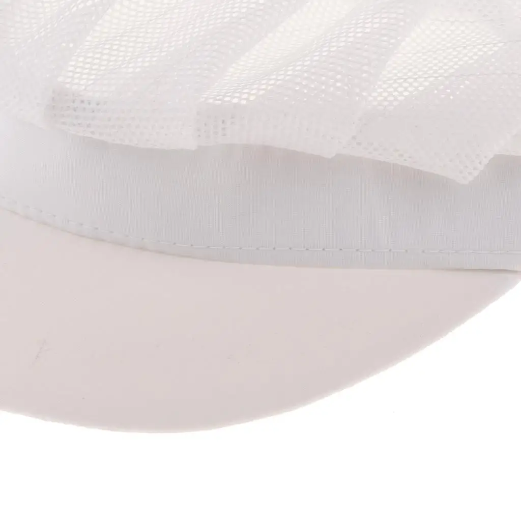 Adjustable Catering Chefs Hat Mesh Top Cooking Cap for Restaurant Kitchen Bakery Waiter Uniform