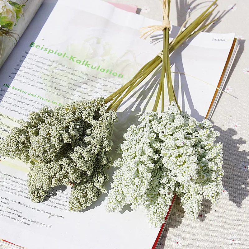 

PE Lavender Artificial Plants Vases for Home Festival Decora Spring Wedding Decorative Fake Flowers Bridal Accessories Clearance