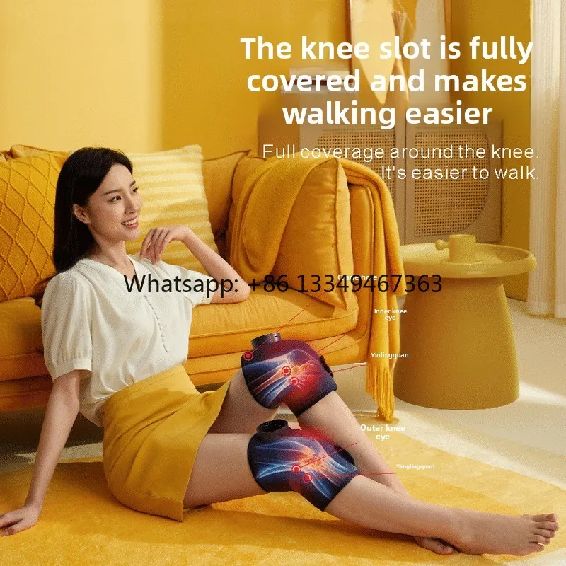 

Cross-Border Exclusive New Electric Heating Knee Pads Hot Compress Vibrating Knee Joint Massager Premium Massager