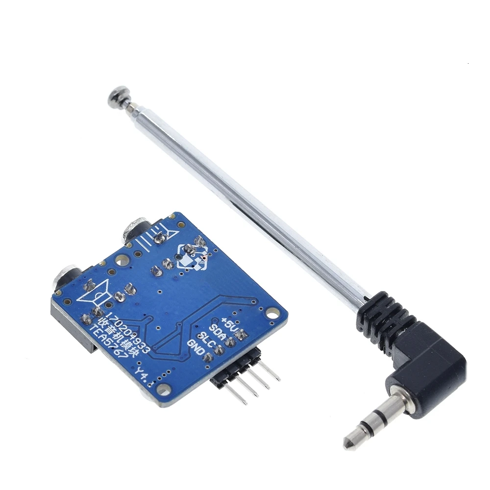TEA5767 FM Stereo Radio Module For Arduino 76-108MHZ With Free Antenna Reverse Polarity Protection Diode Filtering Sensor