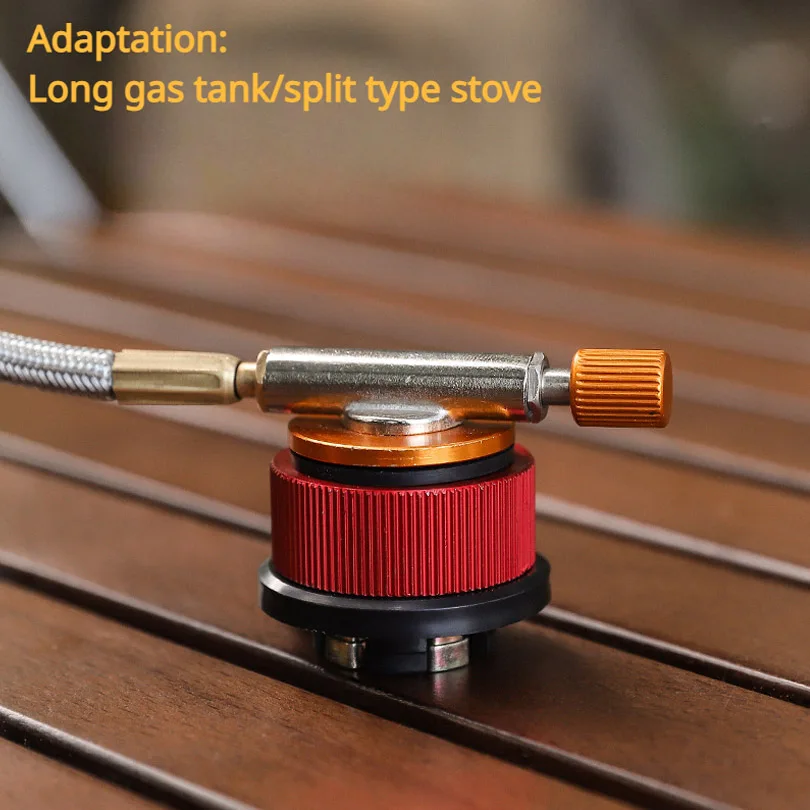 Stove Connector Propane Tank Adapter Camping Backpacking Stove Butane Gas Outdoor Hiking Burner Adapter Convert Switch Tool